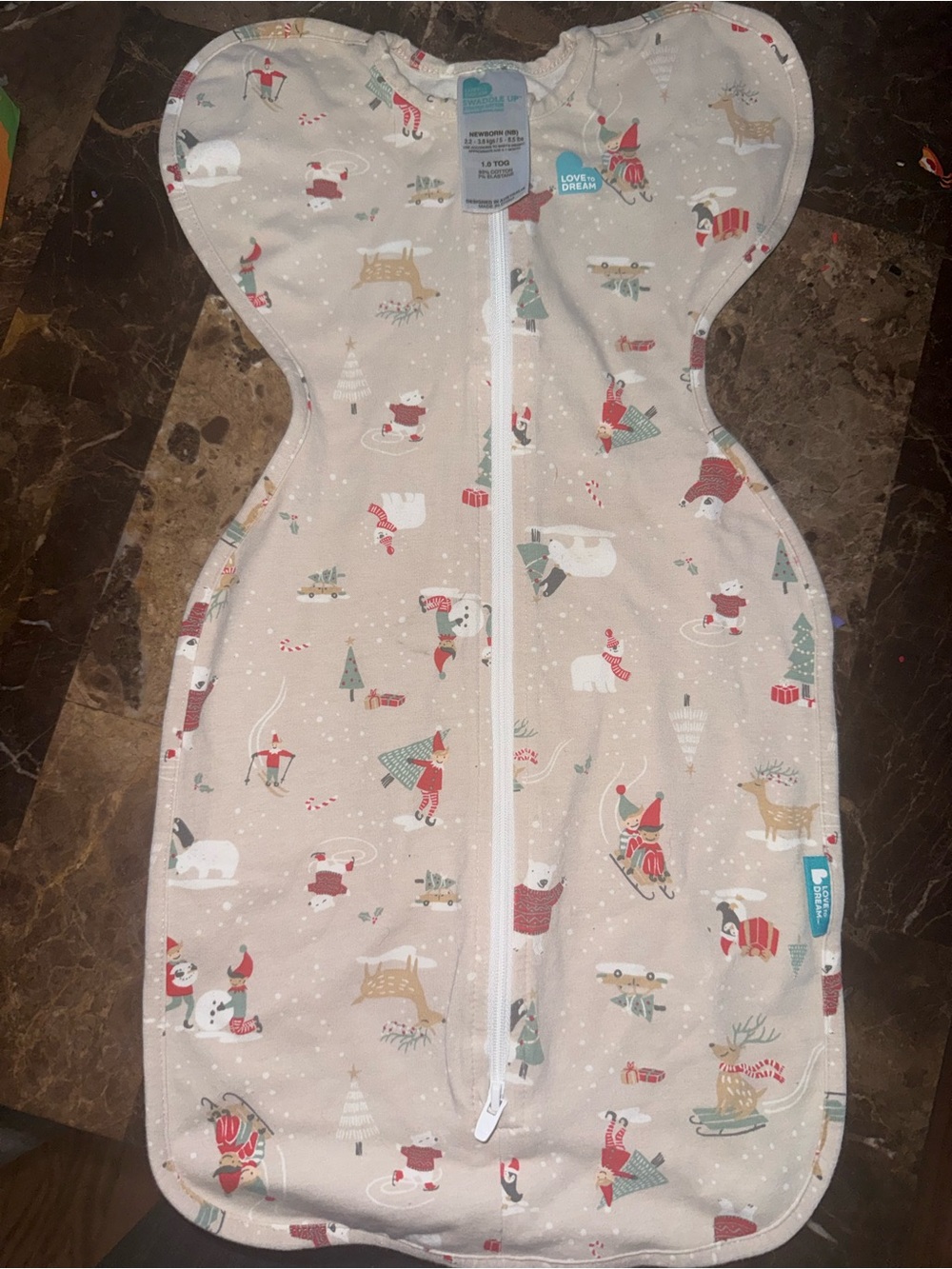 Love to Dream winter theme SwaddleUp